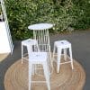 Birdcage bar leaner with Stools