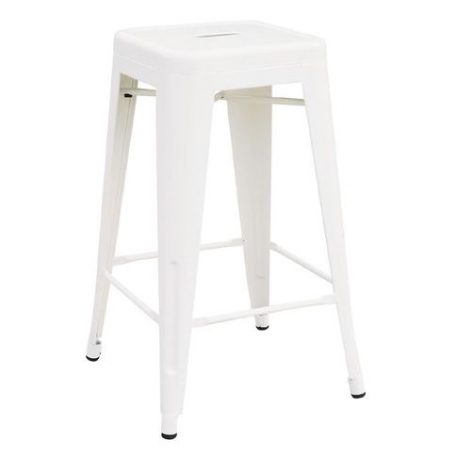 Industrial Bar Stool - White