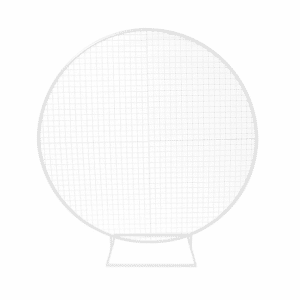 White Round Mesh Backdrop