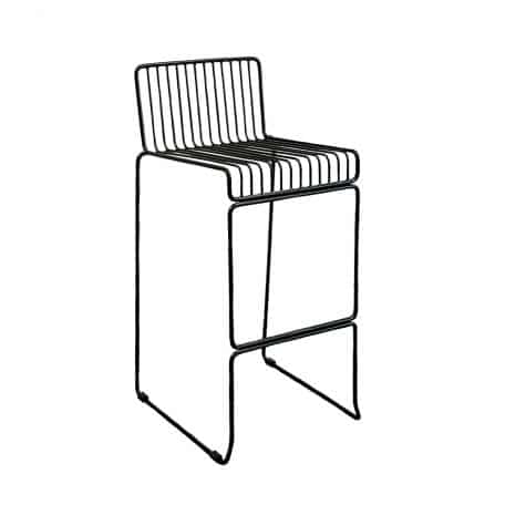 Black Wire Bar Stool