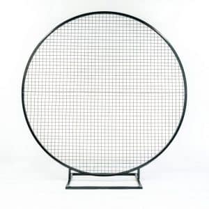 Black Round Mesh Wall