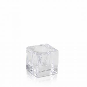 Glass Candlestick Cube