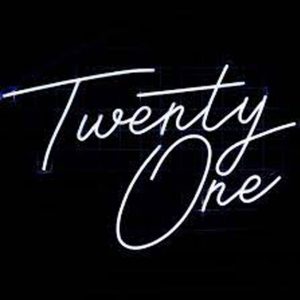 Twenty One neon sign