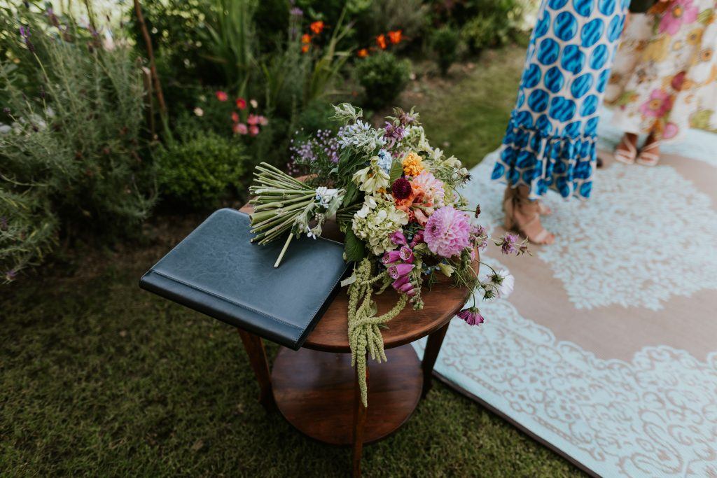 Flowers on a table