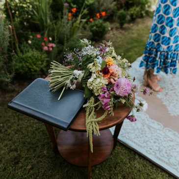 Flowers on a table