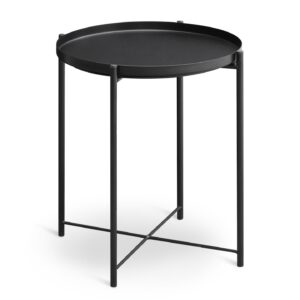 Black Industrial Side Table