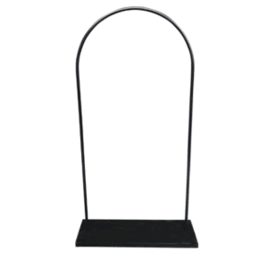 Black Curved Signage Stand