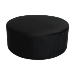 Black Velvet Ottoman